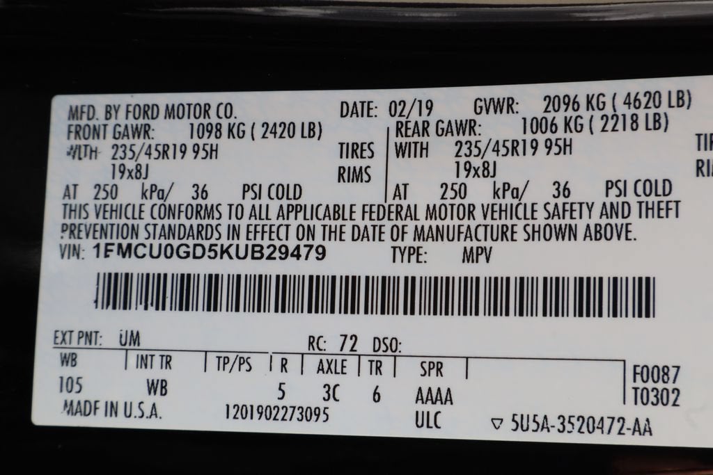 2019 Ford Escape SE