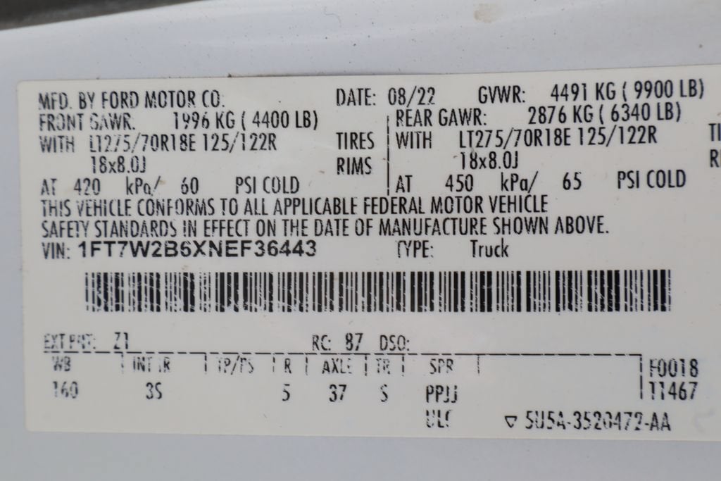 2022 Ford Super Duty F-250 SRW XL