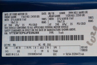 2018 Ford F-150 XLT