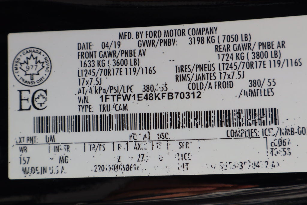 2019 Ford F-150 XL