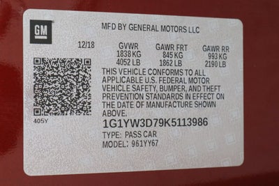 2019 Chevrolet Corvette Grand Sport Grand Sport 1LT