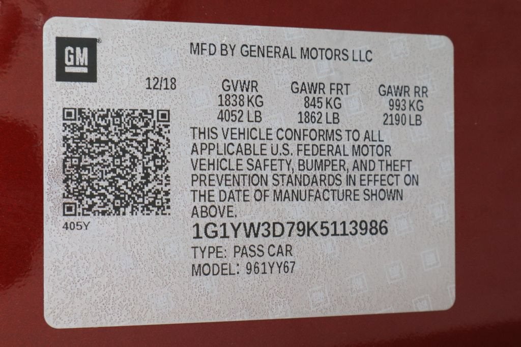 2019 Chevrolet Corvette Grand Sport Grand Sport 1LT