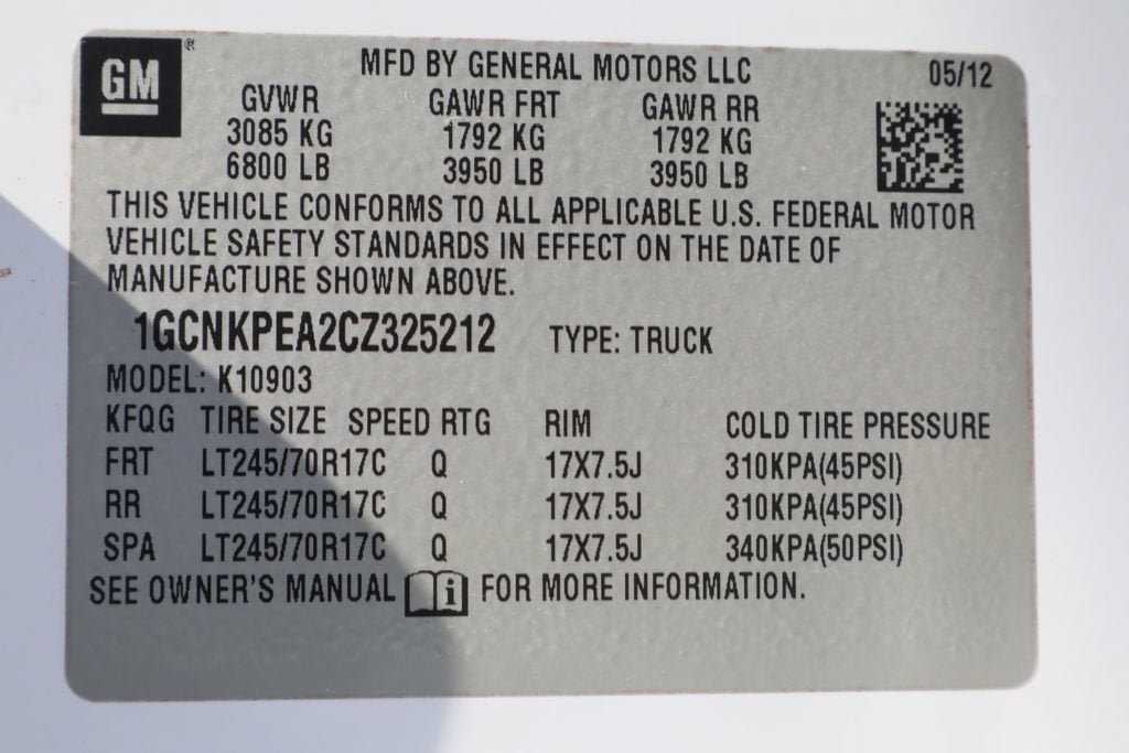 2012 Chevrolet Silverado 1500 Work Truck