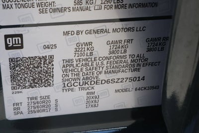 2025 Chevrolet Silverado 1500 LT