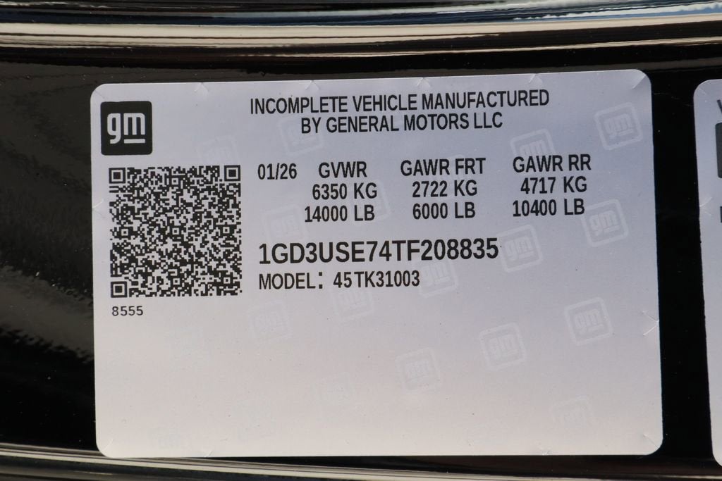 2026 GMC Sierra 3500 HD Chassis Cab Pro