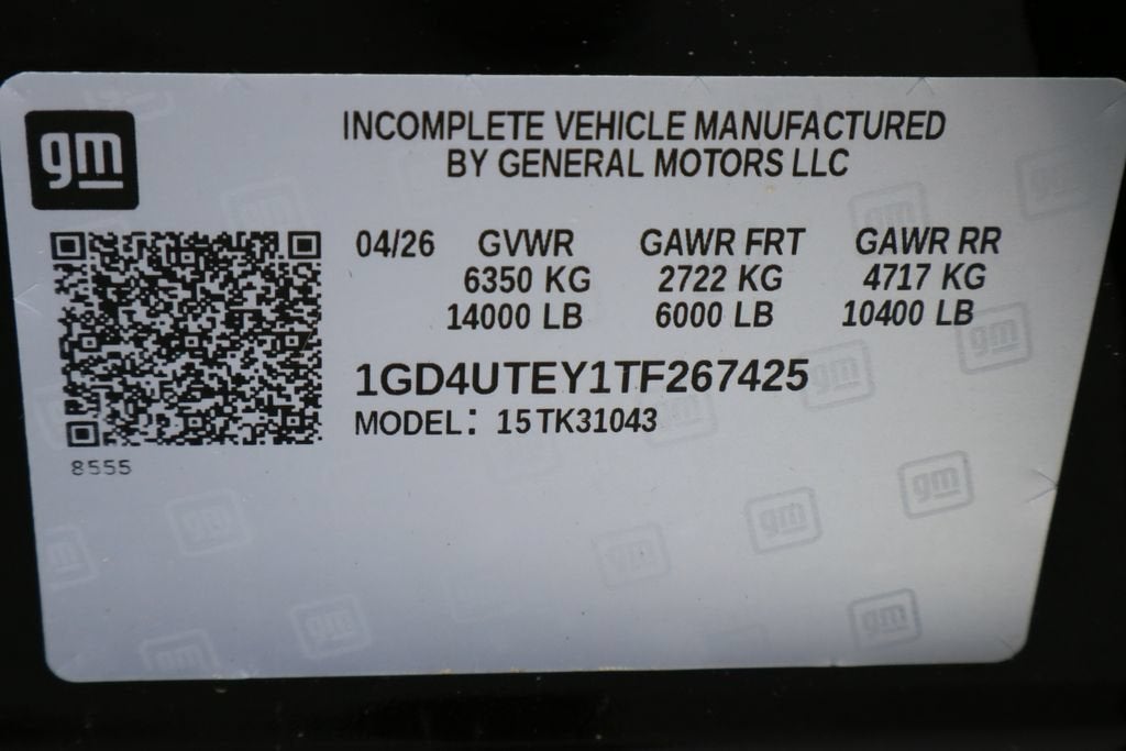 2026 GMC Sierra 3500 HD Chassis Cab SLE