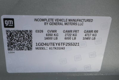 2026 GMC Sierra 3500 HD Chassis Cab SLE
