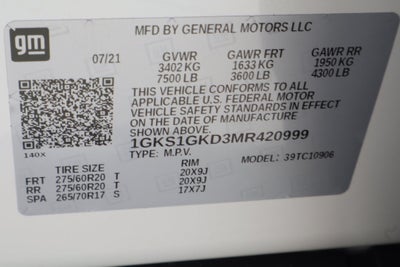 2021 GMC Yukon XL SLT