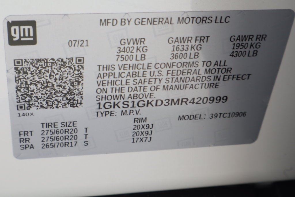 2021 GMC Yukon XL SLT