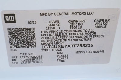 2026 GMC Sierra 2500 HD Denali Ultimate