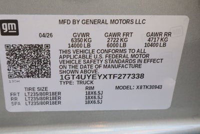 2026 GMC Sierra 3500 HD Denali Ultimate DRW