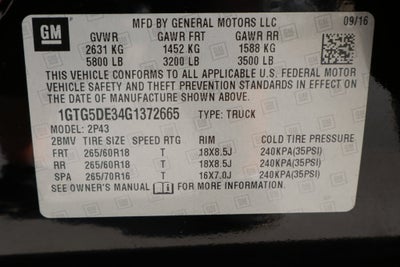 2016 GMC Canyon 2WD SLT