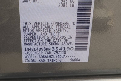 2024 Nissan Altima 2.5 SV