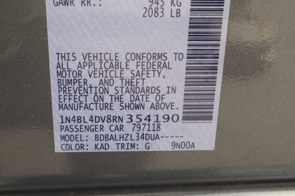 2024 Nissan Altima 2.5 SV
