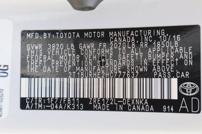 2017 Toyota Corolla LE