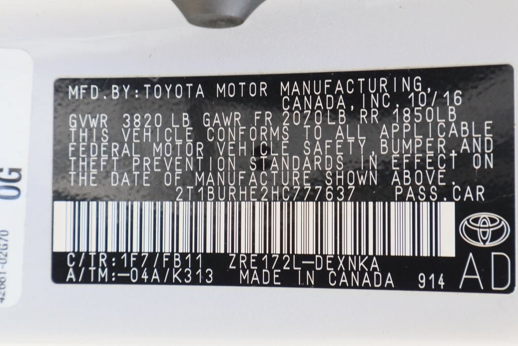 2017 Toyota Corolla LE