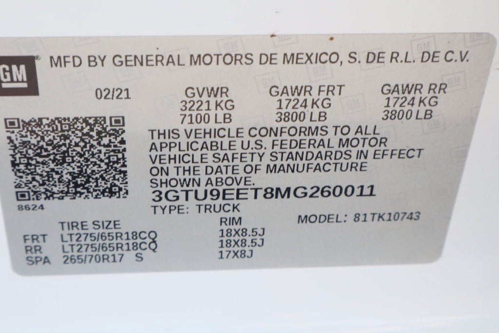 2021 GMC Sierra 1500 AT4