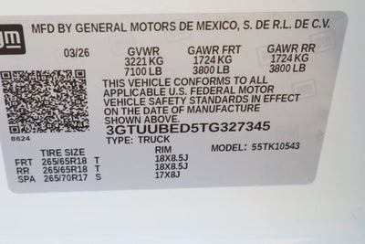 2026 GMC Sierra 1500 SLE