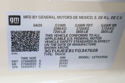 2026 GMC Sierra 1500 AT4