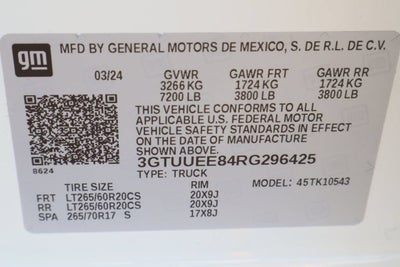 2024 GMC Sierra 1500 AT4