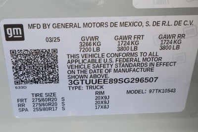 2025 GMC Sierra 1500 AT4