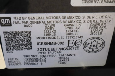 2022 GMC Sierra 1500 AT4
