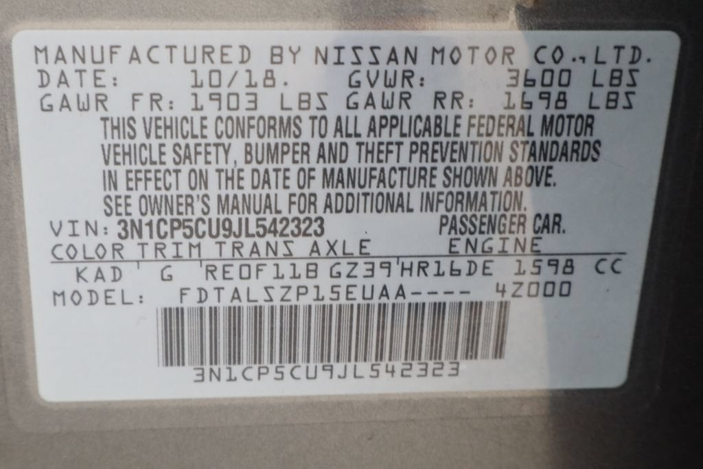2018 Nissan Kicks SV