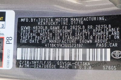 2016 Toyota Camry XSE