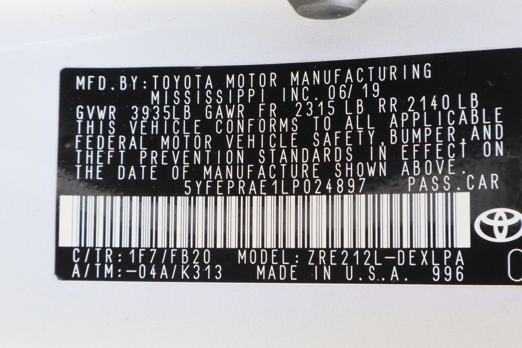 2020 Toyota Corolla LE