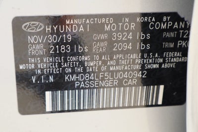 2020 Hyundai Elantra Limited